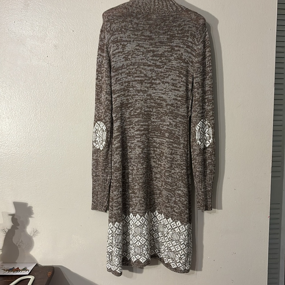Soybu Dress melange with white snowflake print, size M - Picture 5 of 12